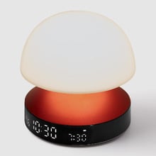Lexon Mina Alarm Clock with LED Touch Lamp